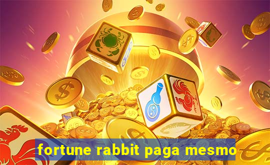 fortune rabbit paga mesmo